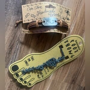 NWT Cape Shore/Beachcombers handmade accessories, bracelet and unique anklet